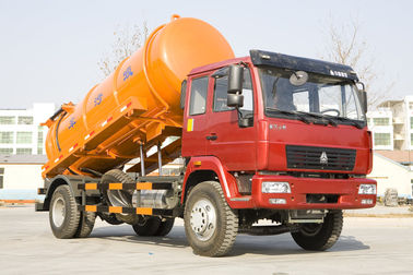 290hp EURO II Mesin Limbah Suction Truck Multi Color Opsional Dengan Sistem Angkat
