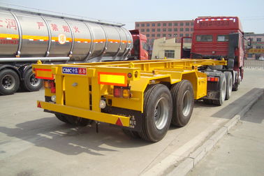 Yellow 40 Ton 1X40 Atau 2X20 Container Delivery Trailer Untuk Multi Purpose