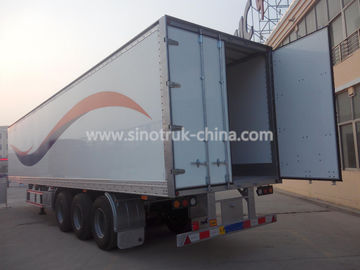 Van Type Heavy Duty Semi Trailers Untuk Transportasi Umum Cargo / Ternak