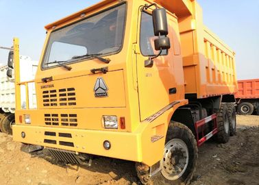 371HP Off Highway Truck, Truk Kuning Tipper Tugas Berat Warna Kuning 70 Ton Beban