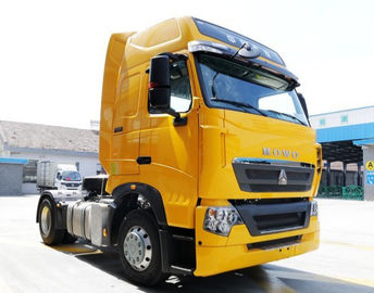 Warna Kuning Sinotruk 4x2 Howo Tractor Truck 290hp Standar Emisi Euro II