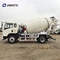 Truk pengaduk beton mini HOWO baru dengan warna putih 4x2 4cbm 6 roda Kualitas tinggi