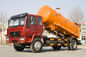 290hp EURO II Mesin Limbah Suction Truck Multi Color Opsional Dengan Sistem Angkat