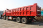 50T 12 Roda Merah Sinotruk Howo 8x4 Heavy Duty Dump Truck Dengan Kapasitas 30M3 LHD