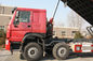 50T 12 Roda Merah Sinotruk Howo 8x4 Heavy Duty Dump Truck Dengan Kapasitas 30M3 LHD