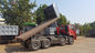 8 × 4 Tugas Berat Dump Truck / Sinotruk Howo Dump Truck Untuk Flatbed Dan Hyva Lifting
