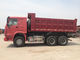 336HP 18M3 Heavy Duty Dump Truck Howo Tipper Truck Dengan T Type Lifting Cylinder