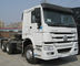 25 Ton White Howo Sinotruk 6x4 Tractor Truck Wd615.47 Dengan Ketahanan Tabrakan Tinggi