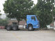 Bule Color HW76 Kabin Prime Mover Truck 371hp 10 Roda 6x4 Dengan Air Conditioner