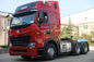 Howo A7 EURO II 371HP Prime Mover Truck Dengan 10 Maju Dan 2 Transmisi Terbalik