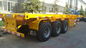 Yellow 40 Ton 1X40 Atau 2X20 Container Delivery Trailer Untuk Multi Purpose