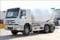 12cbm Tanker Mixer Semen Lorry Ketahanan Tabrakan Tinggi Dengan Sistem Hidrolik