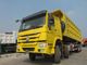 Kuning 371hp 20M3 RHD Sinotruk Howo 6x4 Dump Truck Untuk Beban 40-50 Ton