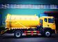 Warna Kuning Diesel SINOTRUCK 6M3 Sewer Suction Truck HF7 Gandar Depan