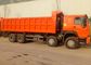 Gandar Empat SINOTRUK 371 HP Heavy Dump Truck 8 × 4 50 Ton Memuat 28CBM