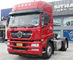 SINOTRUK STEYR 4X2 Traktor Trailer Dump Truck Dalam Warna Merah Untuk 8-20 Ton