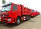 290 / 336HP EURO II Sinotruk Howo 6x4 Dump Truck 8-20T Di Lingkungan Keras