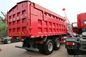 SINOTRUK SWZ 8x4 Pasir Tipper Truck Khusus Dalam Warna Merah HF12 Gandar Depan Untuk 55 Ton