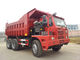 Red Sinotruk 6x4 Rc Tipper Dump Truck Tugas Berat 60 Ton Penambangan Dengan Chassis Hova