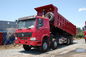 Stok Howo 371hp 8x4 Heavy Duty Dump Truck Untuk Promosi Dalam Warna Merah