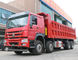 Stok Howo 371hp 8x4 Heavy Duty Dump Truck Untuk Promosi Dalam Warna Merah