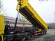 50 - 70T Sinotruk CIMC 45cbm Tipper Dump Truck Trailer Untuk Pemuatan Bijih Bauksit