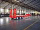 JNHTC 80 Ton Semi Low Deck Gooseneck Trailer 3 Axle Untuk Kendaraan Angkutan