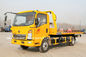 SINOTRUK Flatbed LHD Tow Truck Wrecker 8 Ton 90km / H