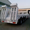 3 Gandar 4 Gandar 100 ton Trailer Semi Tempat Tidur Rendah Untuk Transportasi Excavator Wheel Loder