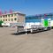 3 Gandar 20ft 40ft Flat Bed Container Trailer Semi Gooseneck Container trailer