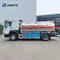 6 Wheel Aluminium Alloy Sinotruk Howo Tanker Truck 10000 Liter Dengan Dispenser